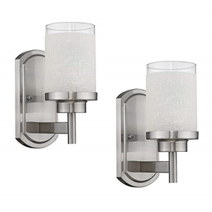 Paquete de 2 accesorios iluminación tocador de baño, apliques modernos