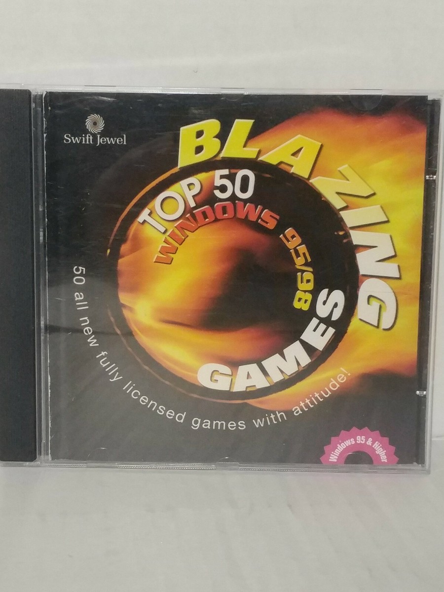 Blazing Games: Top 50 Windows 95/98 Games-CD Rom-Swift Jewel/Cosmi