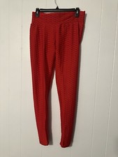 Women s Xl Red Leggings NWOT
