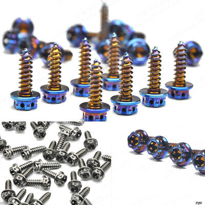 10pcs Titanium Bottle Cage Soket Head Cap Screw Bolt with Gasket M5 *12//16mm