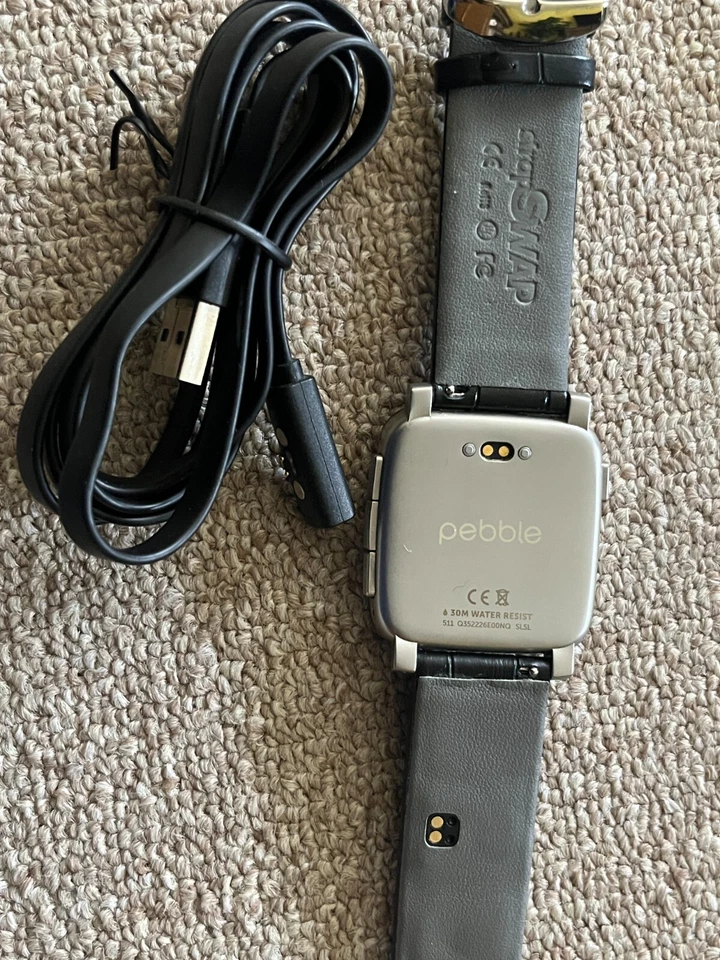 Pebble Time Steel Smart Uhr ink. „strapSWAP“ Sehr Schwer zu Finden Smart Strap - Bild 4 von 4