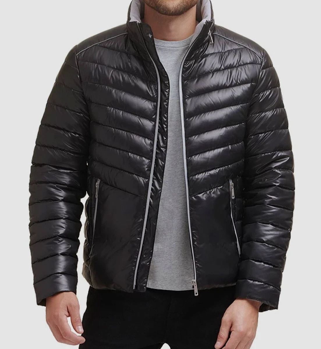 Kenneth cole black sales puffer jacket