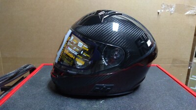 Quin Design Umbra Helmet Gloss Carbon with Red M QUUM003