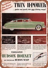 Metal Sign - 1953 Hudson Vintage Ad 01 - Old Retro Rusty Look