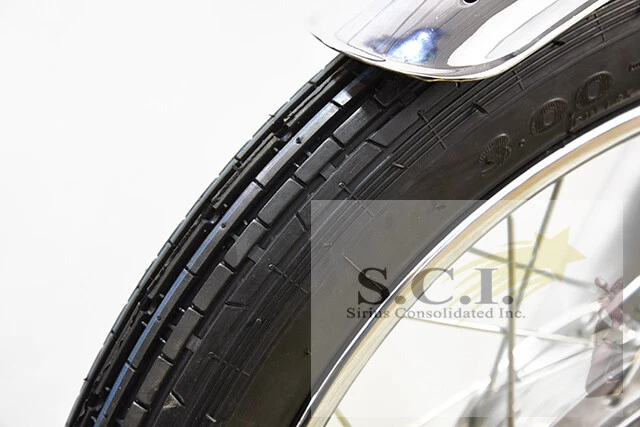 HONDA CB350 CB360 CB350F CB400F LIBERTY 6 PLY FRONT TUBED TIRE - Image 3 of 4