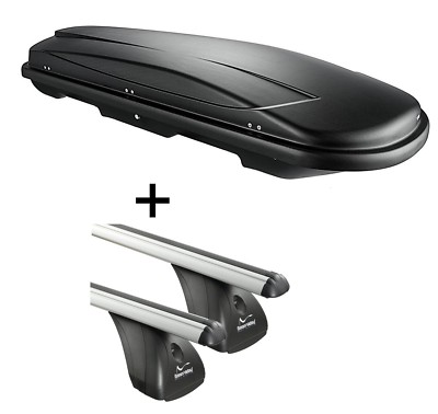 Dachbox VDPJUXT600L+Alu Dachträger VDP für für Citroen DS5 5Türer ab 12