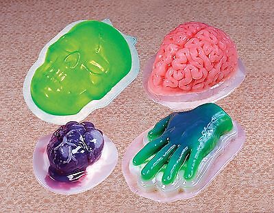 Plastic Jello Molds Baking Decorations KINREX Halloween Brain Gelatin Mold