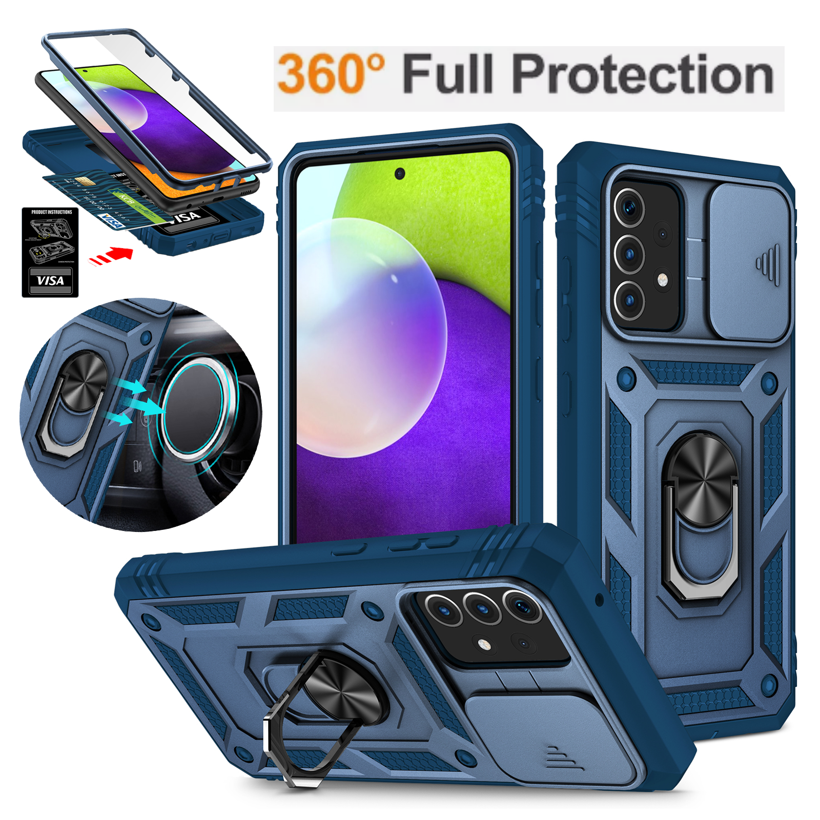 For Samsung Galaxy A51 A52 A53 A54 A42 A34 A33 A32 Shockproof Phone Case Cover