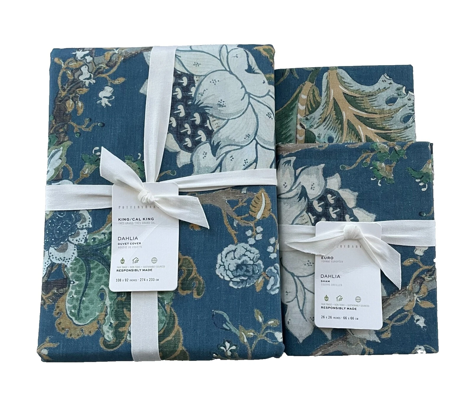 Fundas de edredón King Pottery Barn Floral y Juegos de Cama