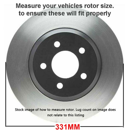 REAR Disc Rotors + Brake Pads for Chevy Traverse GMC Acadia Buick Enclave - Picture 3 of 11