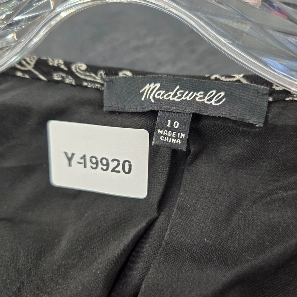 Vestido Madewell Mujer 10 Negro Floral Encaje Boho Campesino Transparente Manga Larga Forrado Foto 2 de 4