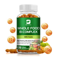 Vitamin B Complex 120 Capsules B1,B2,B3,B5,B6,B7,B9,B12, Immune Support Pills US
