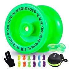 Responsive YoYo K1 Plus Glow in The Dark Green Yoyo for Beginner Kids, Plasti...