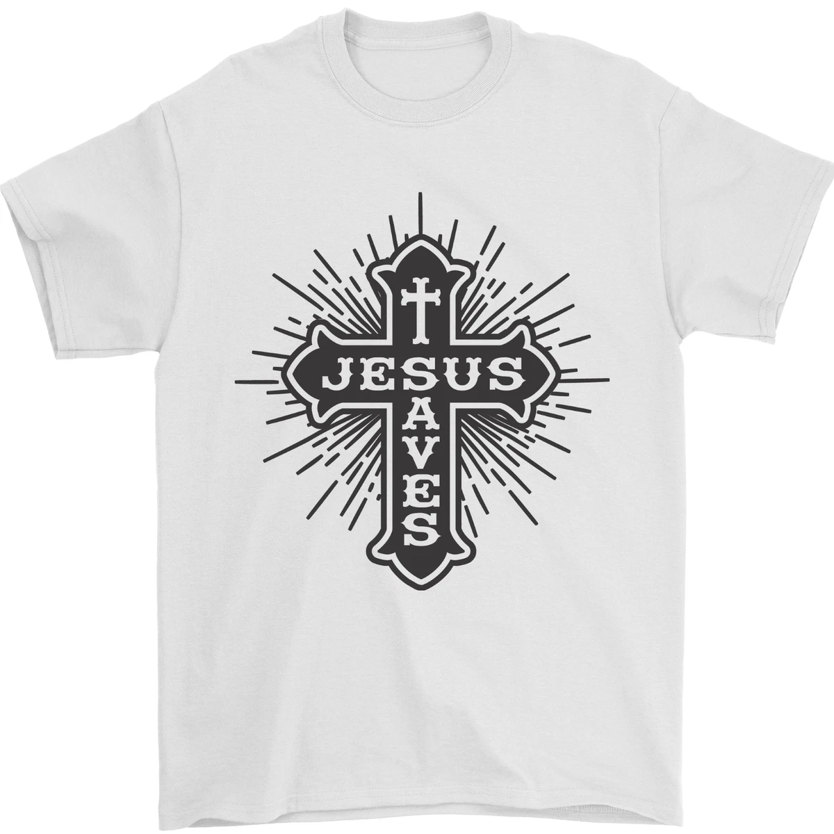 Gesù Cristo È Il Re Religioso Croce Gesù Regalo Maglia A Manica Maglietta - Foto 6