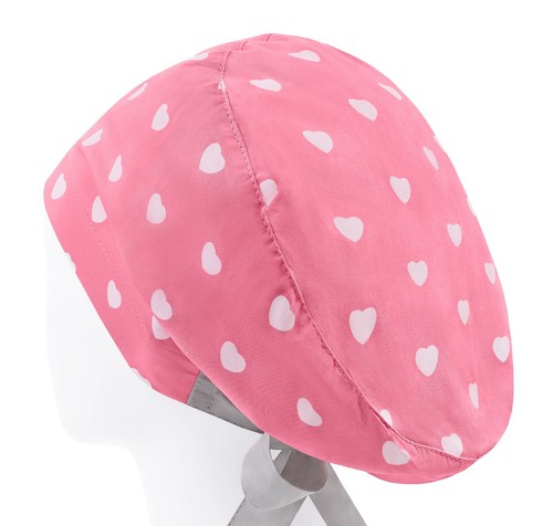 Scrub hat, scrub caps for women, valentines scrub cap, heart surgical cap, nurse - Picture 2 of 3