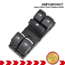 Driver Side Master Power Window Switch for 09-17 VW Tiguan Golf Jetta Passat CC