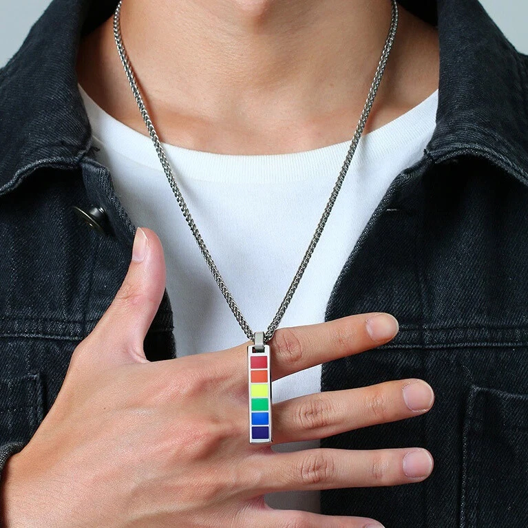 Rainbow sale engraved necklace