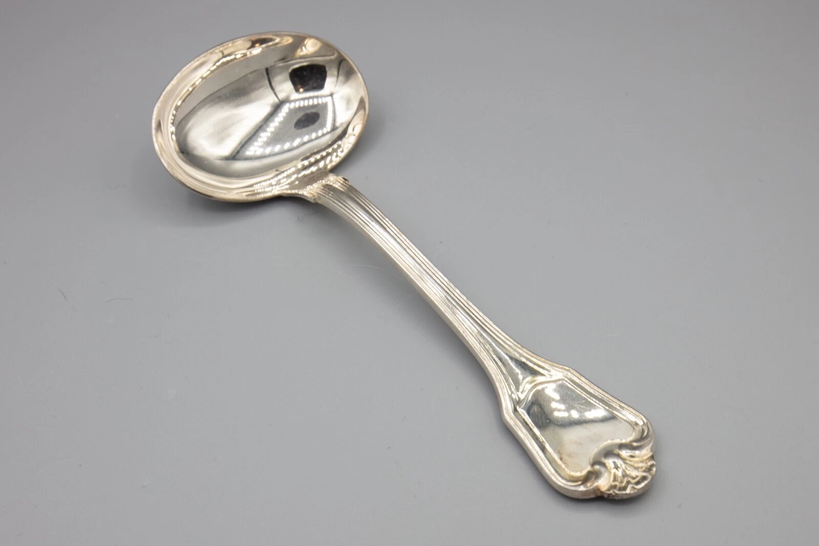 Christofle Port Royal Silverplate Solid Gravy Ladle, France – 7"