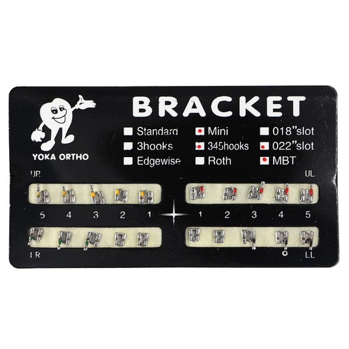 10 Packs Dental Orthodontic Black Board Mental Bracket Brace 20Pcs/Pack 8 Sizes - 第 5/31 張圖片