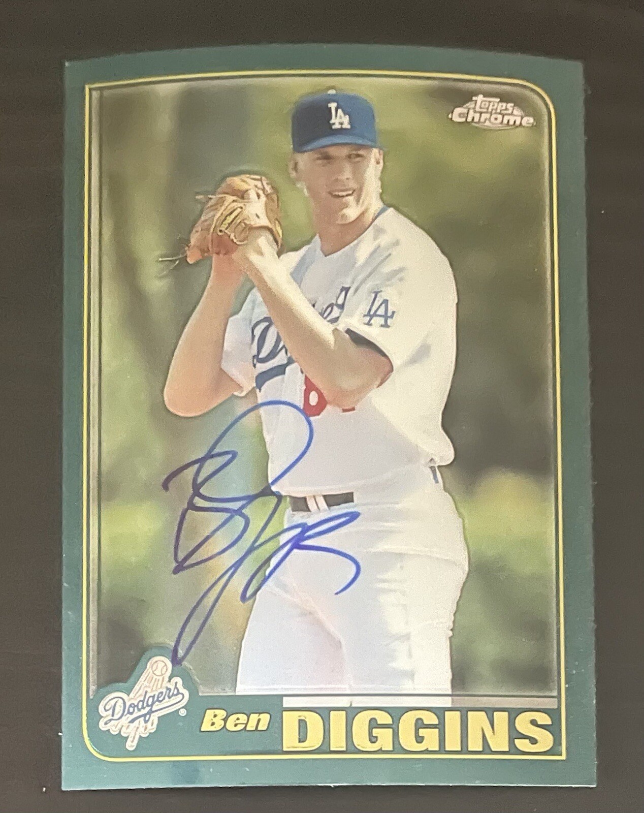 2001 Topps Chrome Traded #T162 Ben Diggins Los Angeles Dodgers Signed ...