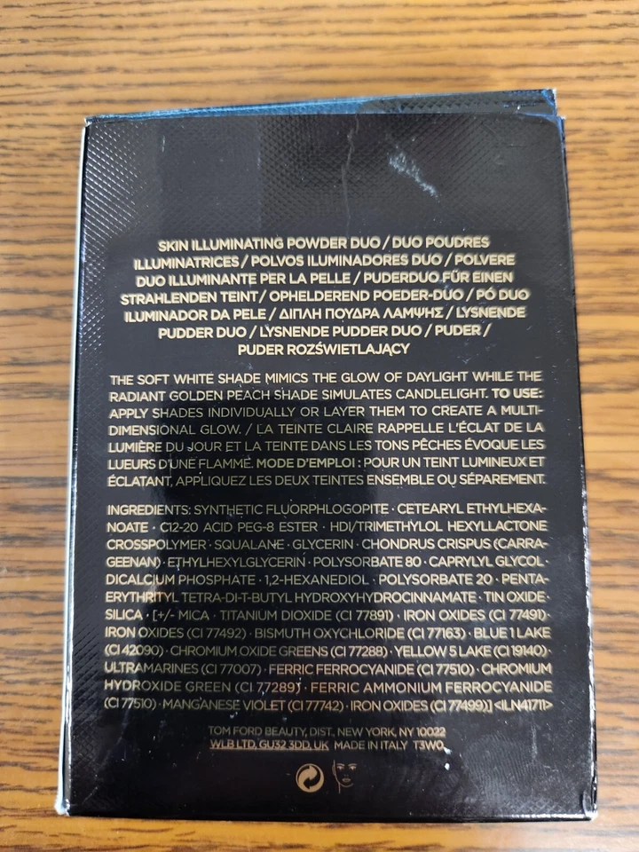 1 PIEZA TOM FORD NUEVO EN CAJA PIEL POLVO ILUMINADOR DUO 06 PARPADEO 0,42 OZ Foto 3 de 4