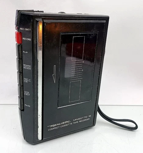 (GM) RADIO SHACK MINISETTE-18 VINTAGE CASSETTE TAPE RECORDER - SUPER FAST SHIP !