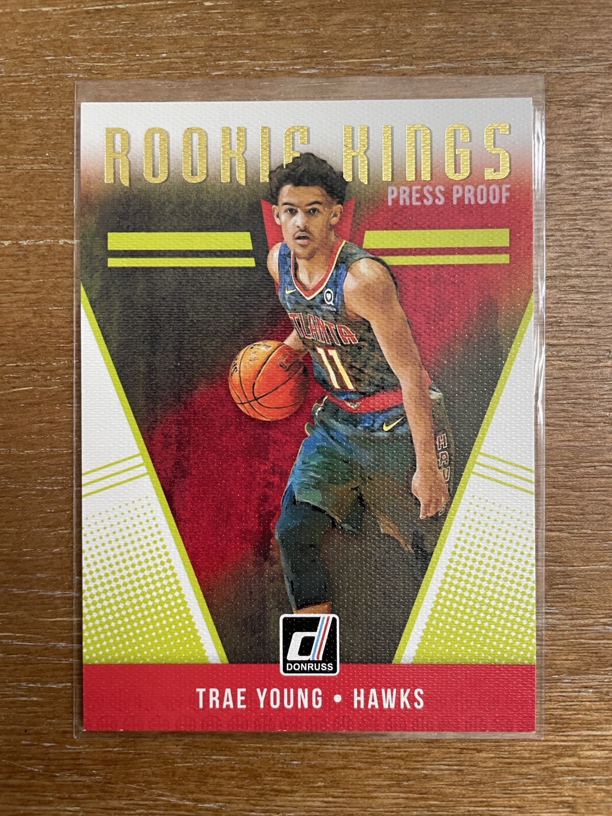 2018-19 Panini Donruss Trae Young Rookie Kings #24 PRESS PROOF SP Rookie Card RC