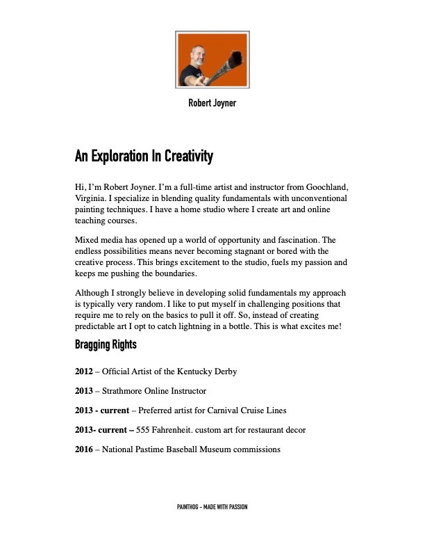 ROBERT JOYNER ORIGINAL Abstract Landscape Painting, Collectible Urban