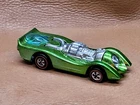 Redline Hot Wheels 70 Jet Threat Gorgeous Orig Spectra Green NO Decals!! MT