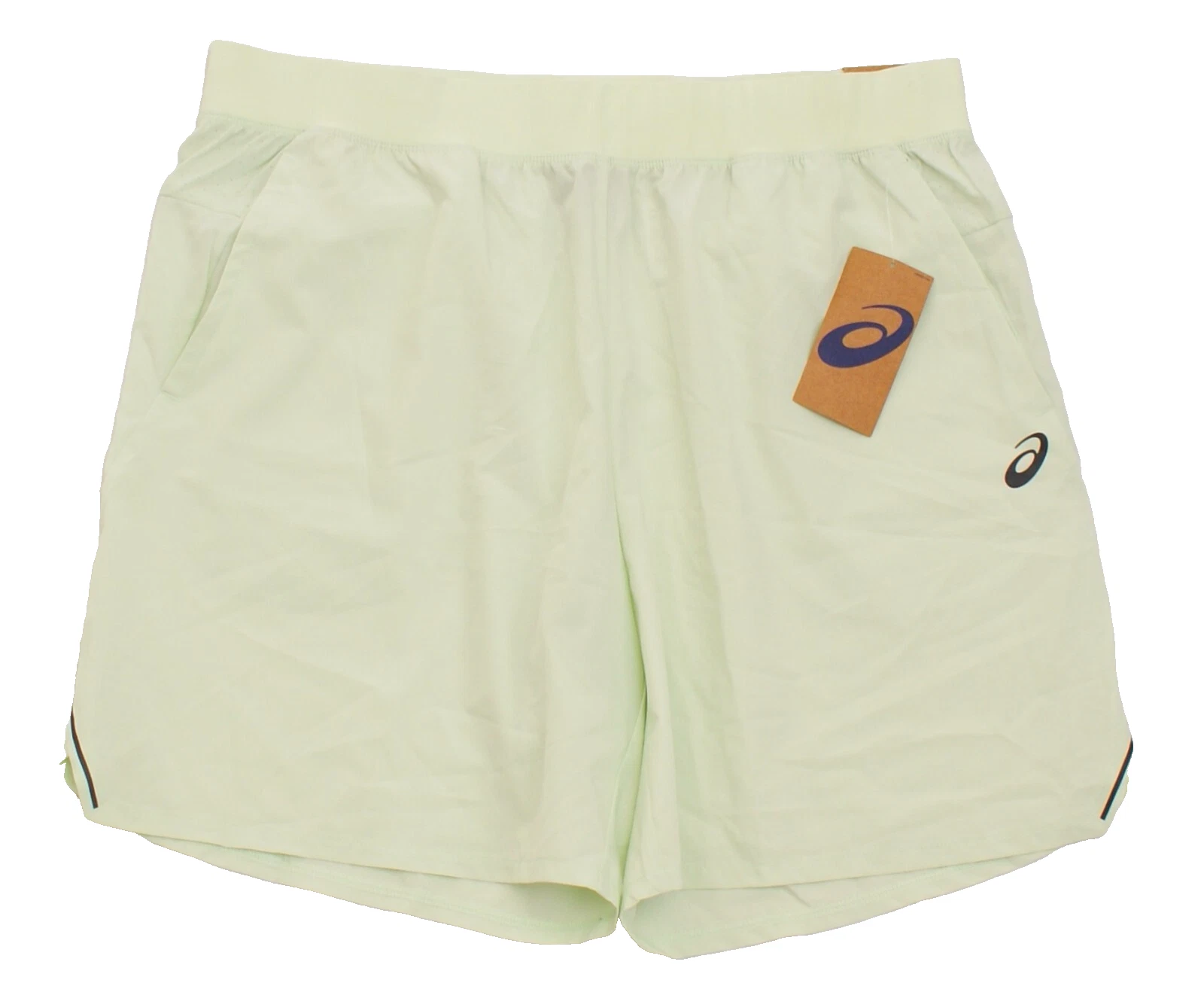 Pantaloncini da allenamento Asics uomo XL tessuto verde 7" sfoderati