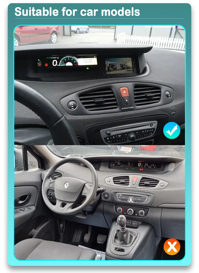 7" Android 13 Für Renault Scenic 3 Renault Grand Scénic III 2009-2016 Car 2+32GB - Bild 2 von 4