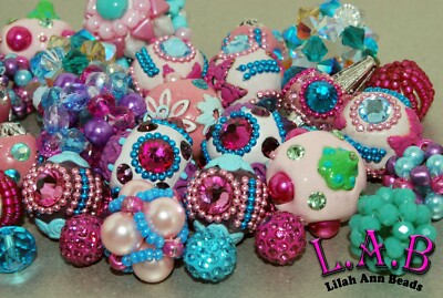 10 Piece Mix of Lilah Ann's Cotton Candy & Dazzleberry Collections