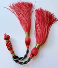 Silky Polyester Threads Tassel For Islamic Prayer Beads Red Green Blue Hand Made
