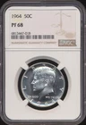 1964 Kennedy Half Dollar NGC PF 68