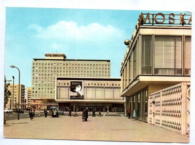 Ak Berlin Hotel Berolina und Kino International Bushido 1969 Archtitektur