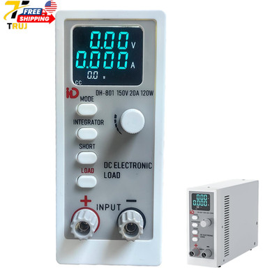Programmable DC Electronic Load 120W 0~150V, 0~20A, 0.1~999.9 Ohm,Support Cc(Co