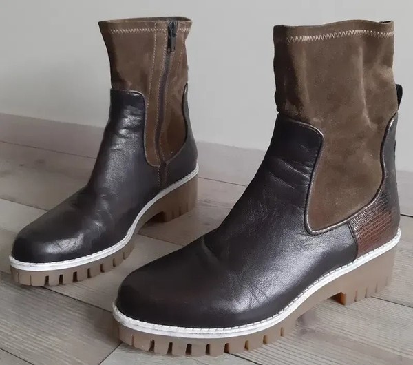 Women Donna Carolina Boots Brown Leather 37