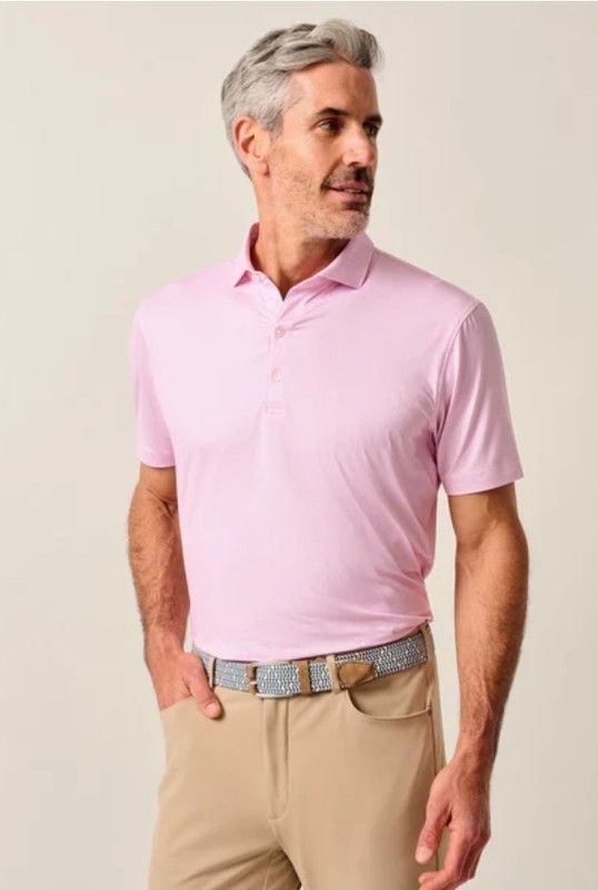 Johnnie-O Featherweight Marlin Polo  Azalea Size Medium NWT $110