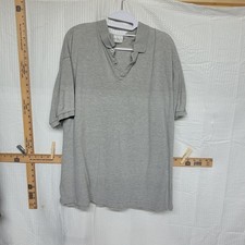 Calvin Klein Jeans Mens Short Sleeve Polo Shirt Heather Grey Pique Size XL