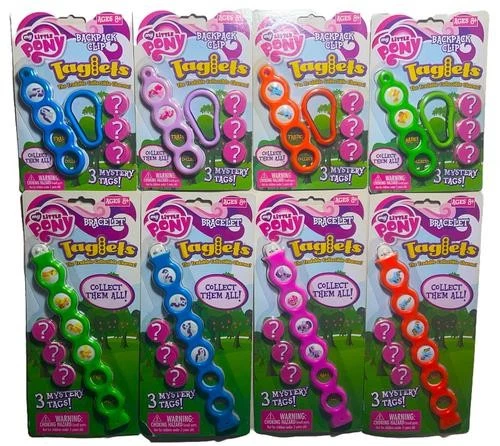 Etiquetas My Little Pony - Azul Rosa Laranja Verde - Pulseiras e clipes para mochila