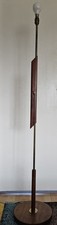 Vintage Mid century teak and brass floor lamp