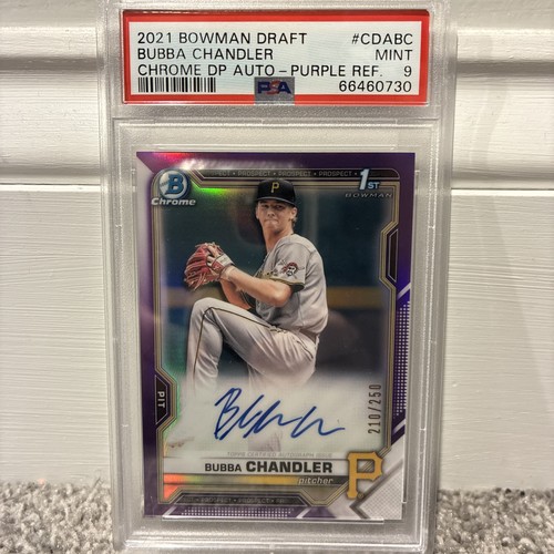 2021 Bowman Draft Chrome Auto Bubba Chandler #CDA-BC Purple Refractor /250