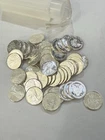 Lot Of 50 Walking Liberty 1/10 Troy Oz .999 Silver Rounds - 5 Troy Oz. In Tube