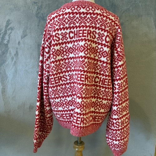 Christmas Holiday Festive Cheers Crewneck Sweater Wmn’s Sz XL - Picture 4 of 8