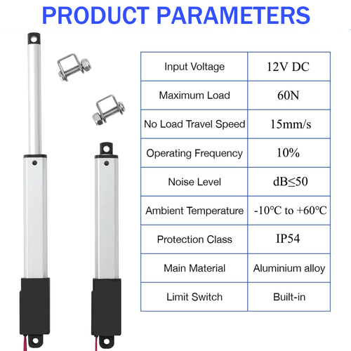 12V 30mm 50mm Micro Linear Actuator High Speed 30mm/s Linearantrieb Robotics VR - Picture 6 of 22