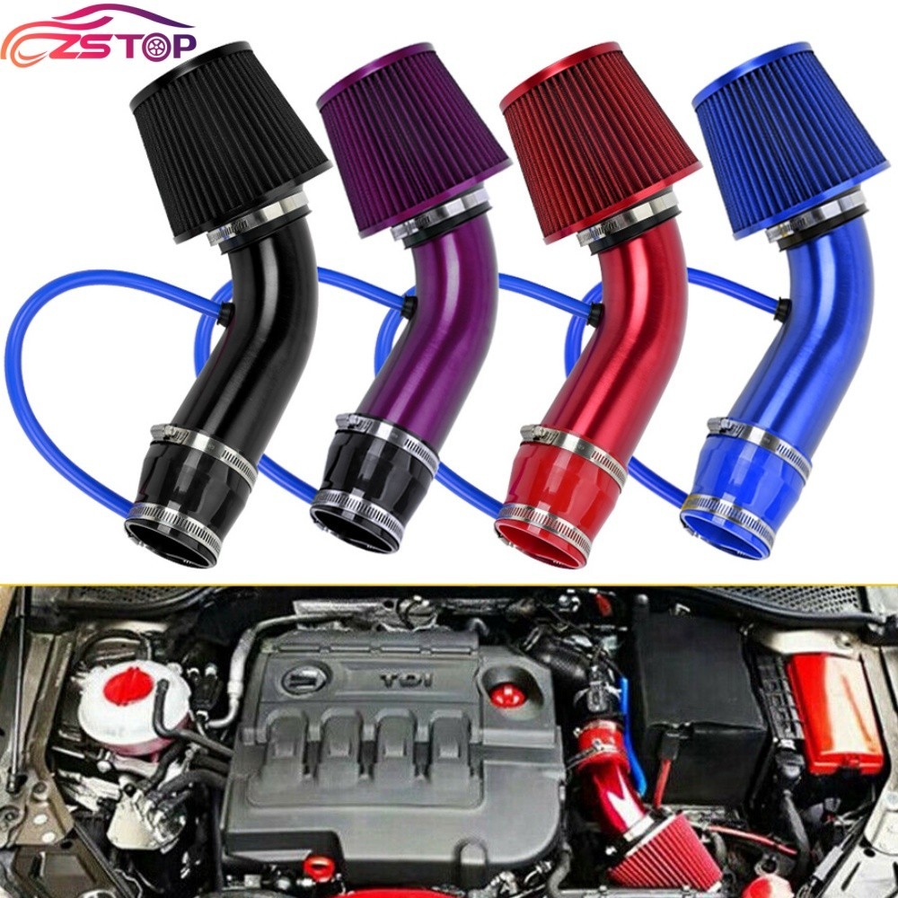 3”/76mm Car Cold Air Intake Filter Induction Kit Pipe Power Flow Hose System