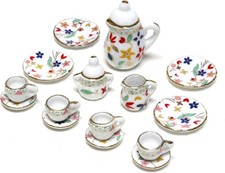 Miniature Tableware Tea Set for Decoration Dollhouse Saucer, Cup, Plate,Japan