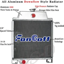 AT20797 Aluminum Radiator Fit John Deere Early Model 300 301 820 920 1020 1120