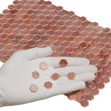 240 pcs, Dollhouse Flooring, 1:12 Scale Doll House Hexagonal Tiles, Miniature...