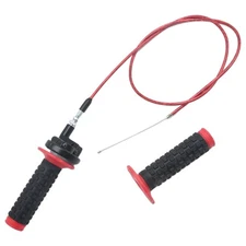 7/8"22mm Twist Throttle Accelerator Handle Grips and Cable Set Switch for CRF...